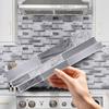 3D Simulation Marble Tile Sticker Kitchen Bathroom Self-Adhesive Bright Surface Waterproof And Anti-Fouling Thickened Wall Sticker