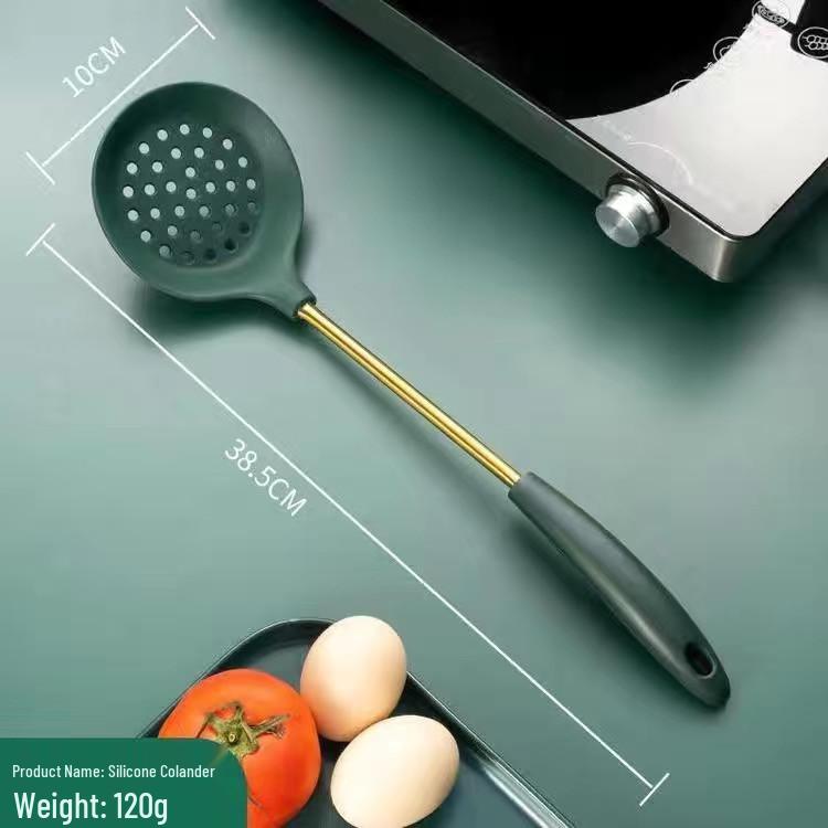 Heat-Resistant Silicone Spatula & Ladle Set with 304 Stainless Steel