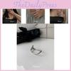 925 Silver Fashionable Double Finger Ring For Women Irregular Geometric Design Gift Perfect