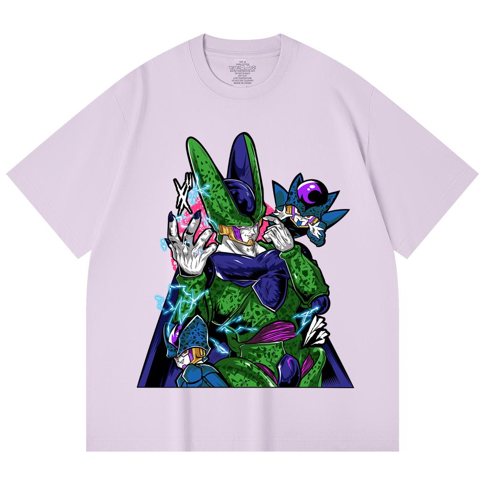 230 Gsm 100% Cotton Dragon Ball V29 Cell Print Unisex Heavy Cotton T Shirt