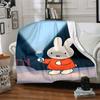 1pc Blanket - Miffy Print Design,Lightweight Blanket for Sofa,Bed- Soft &Warm,Gift for All Seasons
