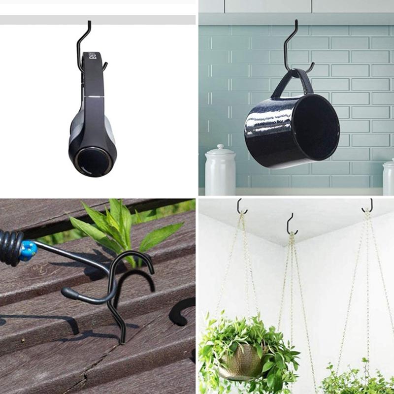 6Pcs/Set Metal Wall Bike Hooks Storage Ceiling Hanger Garden Garage Shovel Spade Broom Mop Organizer Rack Holder Hanging