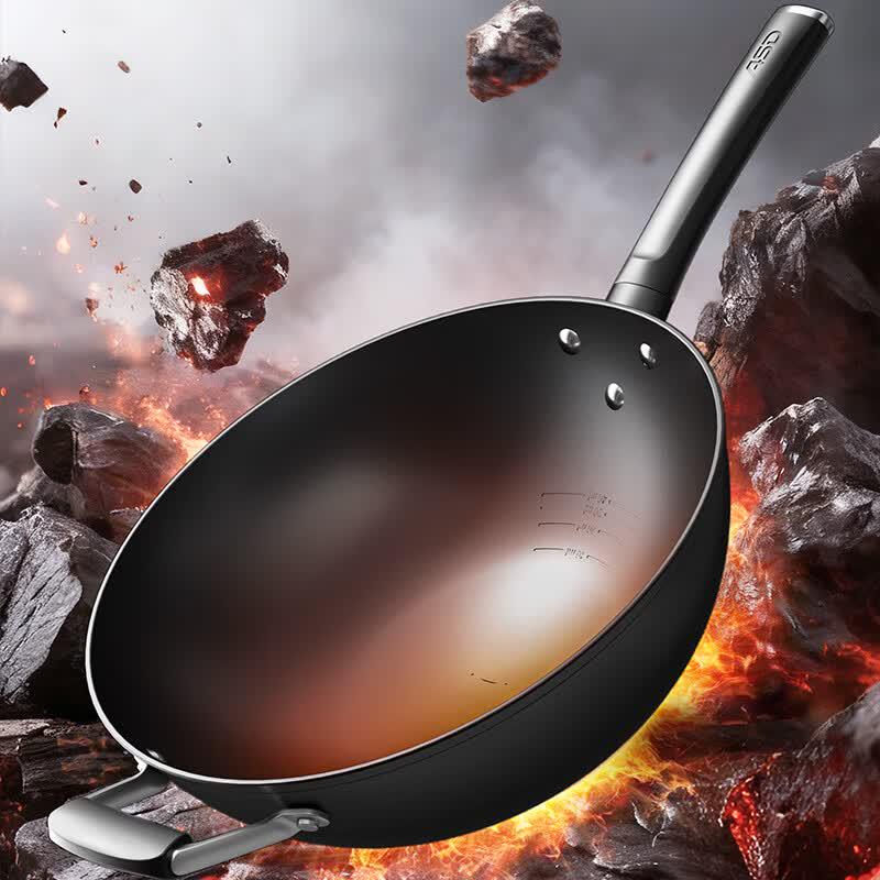 Aishida New Third Generation 30cm Refined Iron Wok