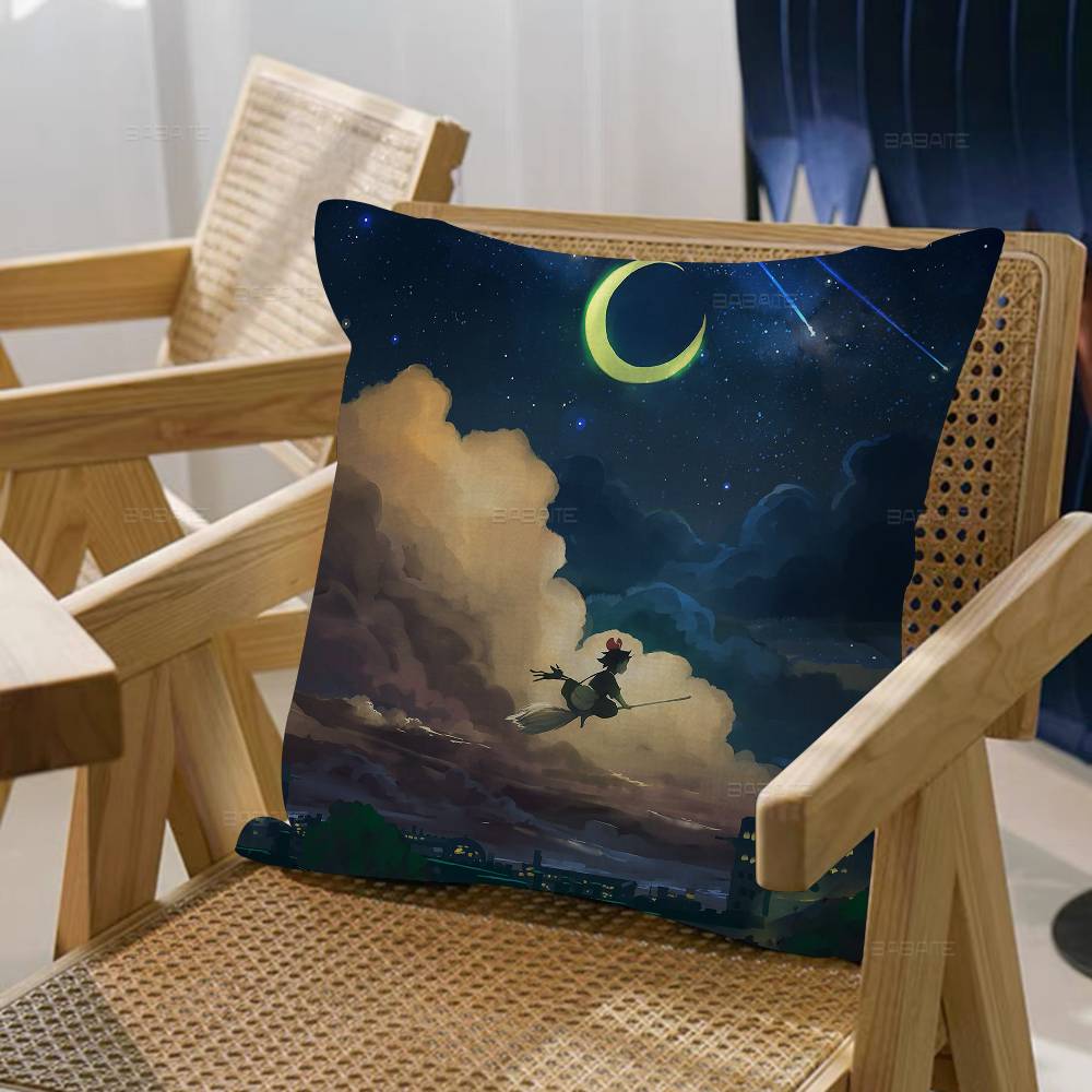 Anime K-Kikis D-Delivery service Personalized Pillow Dust Cover Bedroom Kids Party Decoration Pillowcase Birthday Children Gift