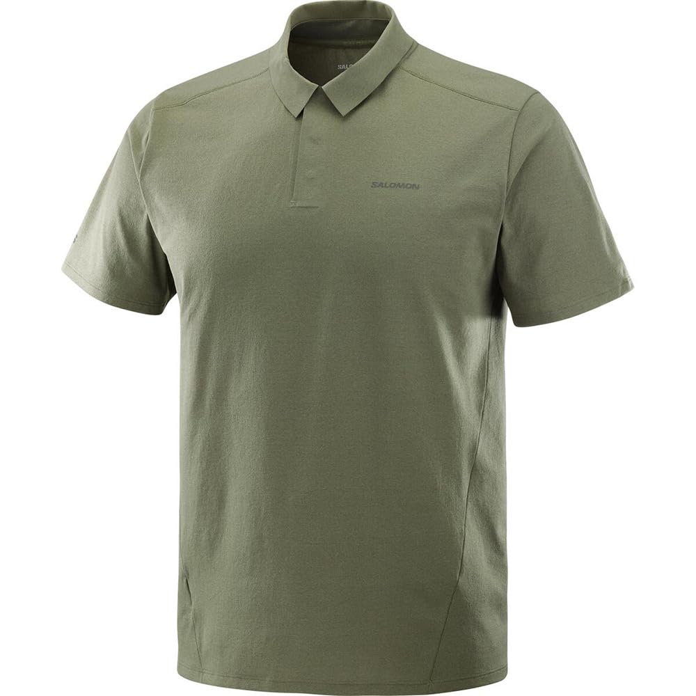 SALOMON Polo tričko s krátkým rukávem TRACKLINE LC2439300 (SALOMON) (Zelená/S/Pánská)