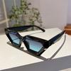 Cat Eye Oversized Sunglasses Gradient for Women Fashion Retro Stylish Trend Brand Design Outdoor Party Shades Eyewear
