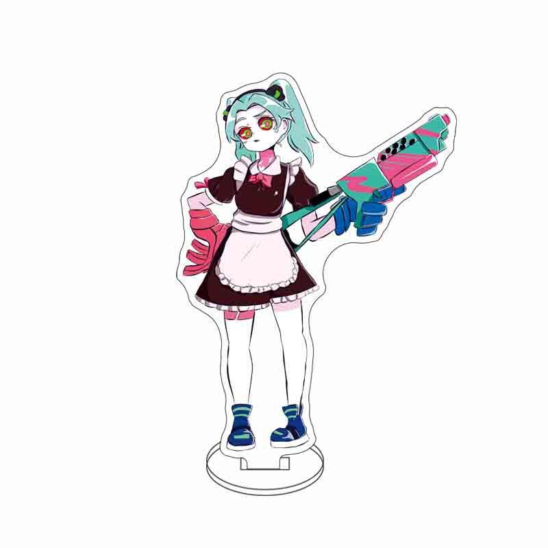 15cm Anime Edgerunners Acrylic Stands Figure Cosplay David Martinez Lucy Rebecca Stand Model Fans Christmas Gifts