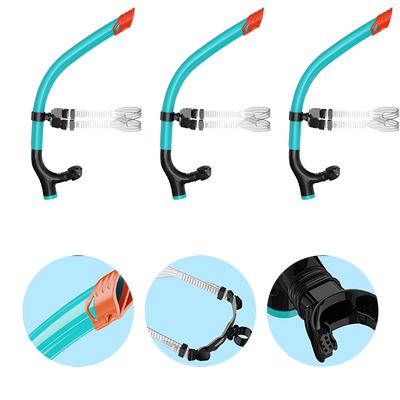Semi-Dry Snorkel Dry Top Snorkel Tube One-Way Purge Valve Breathing Tube Underwater Equipment for Snorkeling Swimming