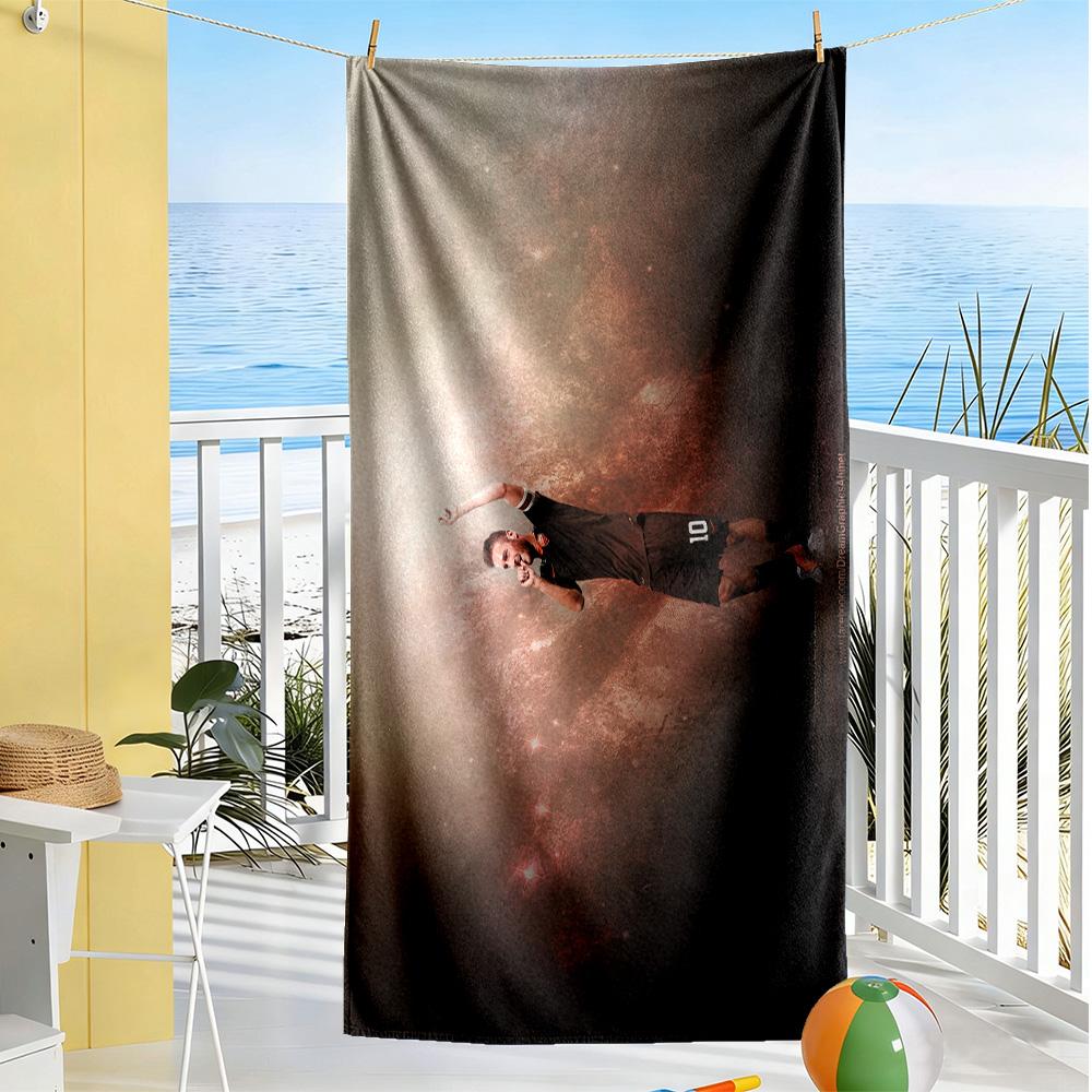 Chelsea Player Action Beach Towel Super Soft Microfiber Quickdry Fabric Comfortable Lightweight Perfect for Traveling Yoga Camping and Swimming