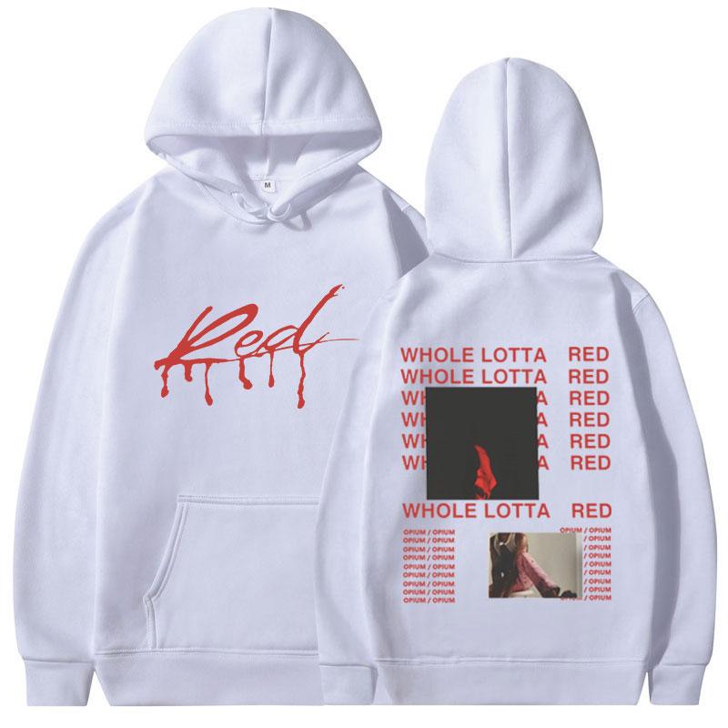 Rapper Playboi Carti Hoodie Album Whole Lotta Red Opium Merch Sweatshirt Men Women Fashion Hip Hop Popular Pullover Streetwear