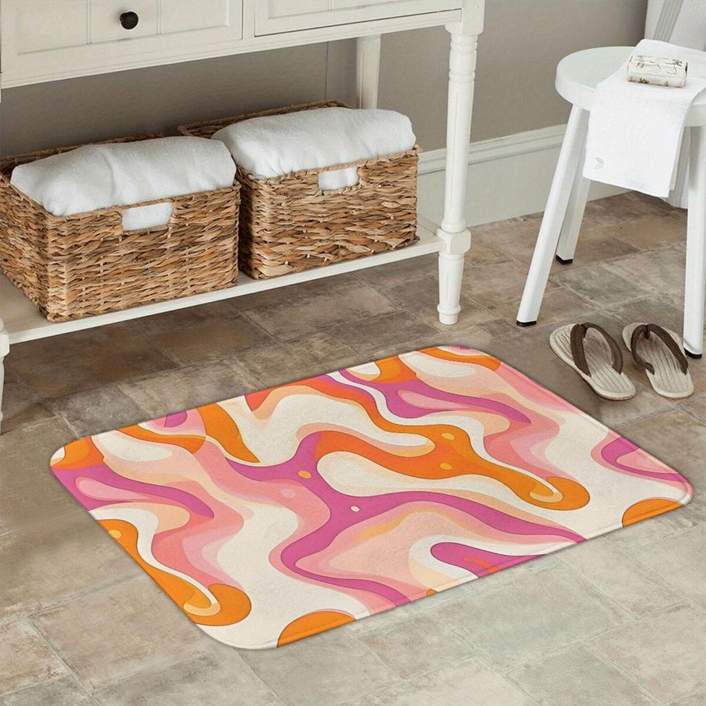 1PC Cute Dog Pattern Kitchen Rugs Non-Slip Home Door Mats Pop design Bathroom Rugs Bath Mat Carpet for Home Sink Laundry Decor