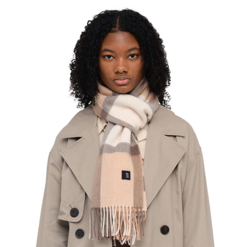 

Velsey Wool 100% Check Muffler [London Beige] London Beige