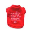 Pet Clothes Christmas Sweater With Plush Fabric For Small Dogs Winter Warmth