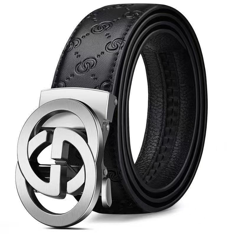 Business Men Belt Casual Fashion Luxury Designer Famous Brand Automatic G Buckle Women Belts Leather Belt for Men Male Jeans