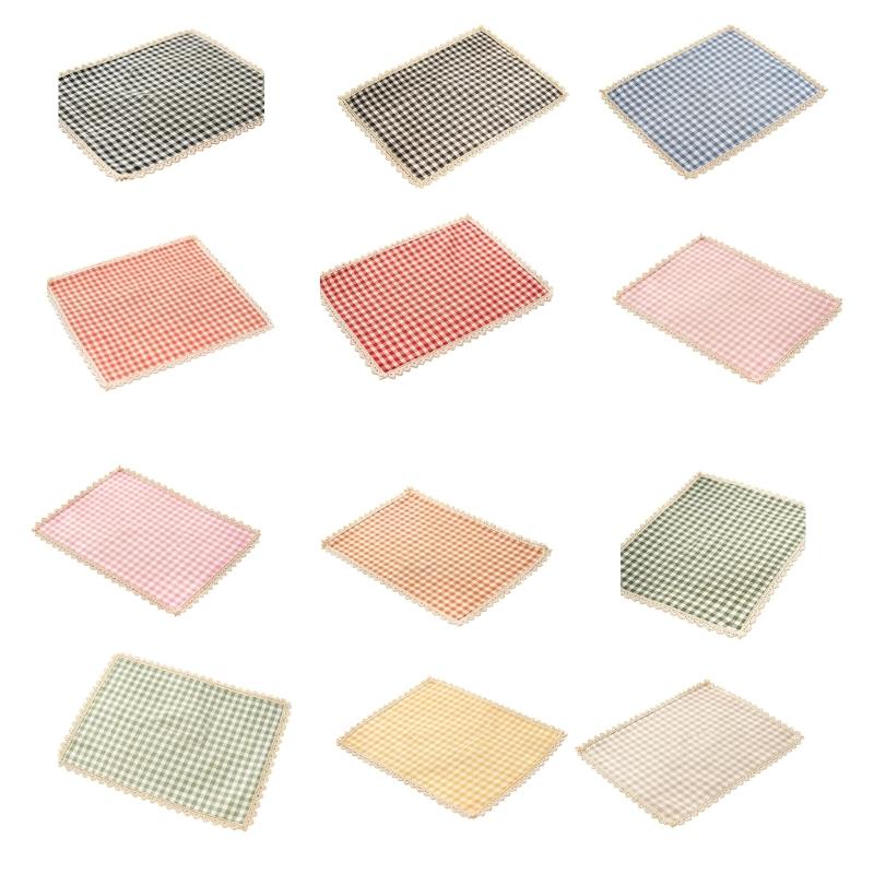 Tovaglietta Rettangolare da Pranzo, Tovaglietta da Tavola in Tessuto a Quadretti 30 X 40 Cm per Posizionamento Individuale dei Posti per i Pasti