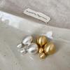 Elegant Delas Metal Ball Stud Earrings: Versatile, High-End Fashion for Women