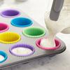 Stampo per cupcake in silicone multi stile Mafen, stampo per biscotti con caramelle al cioccolato, a forma di cuore, a forma di fiore, geometria, per budini, muffin e utensili da forno