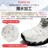 SOARHOPE Snow Winter Size Women's Boots, Boots, Waterproof, Fleece-Lined, Warm, Non-Slip, White, 24.5cm