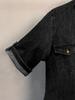 Women's Summer Short Sleeve Denim Shirt Dress Business Casual Button Down Midi Long Jean Dress