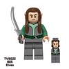 Lord of the Rings Building Block Figures Set, Arwen Aragorn Elrond Tauriel Mini Bricks Kit, Collectible Model Toy