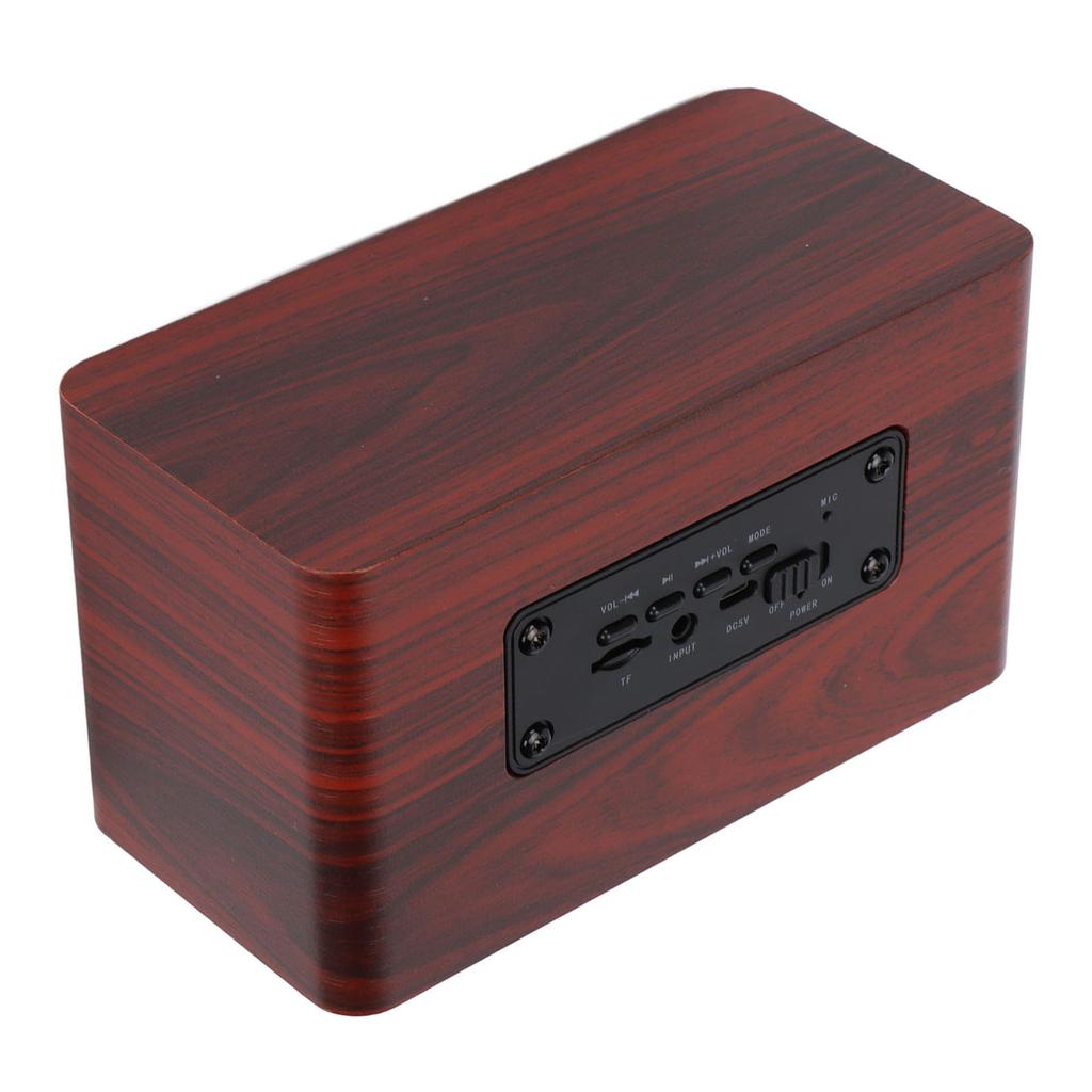 Wooden Speaker Retro Wireless Subwoofer Stereo Speaker for Home Tablet
