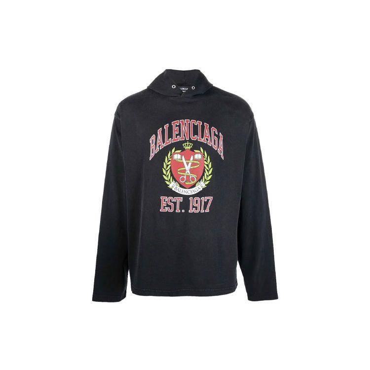 Balenciaga Sweatshirt Loose Fit Men's Black 674685TLV891076