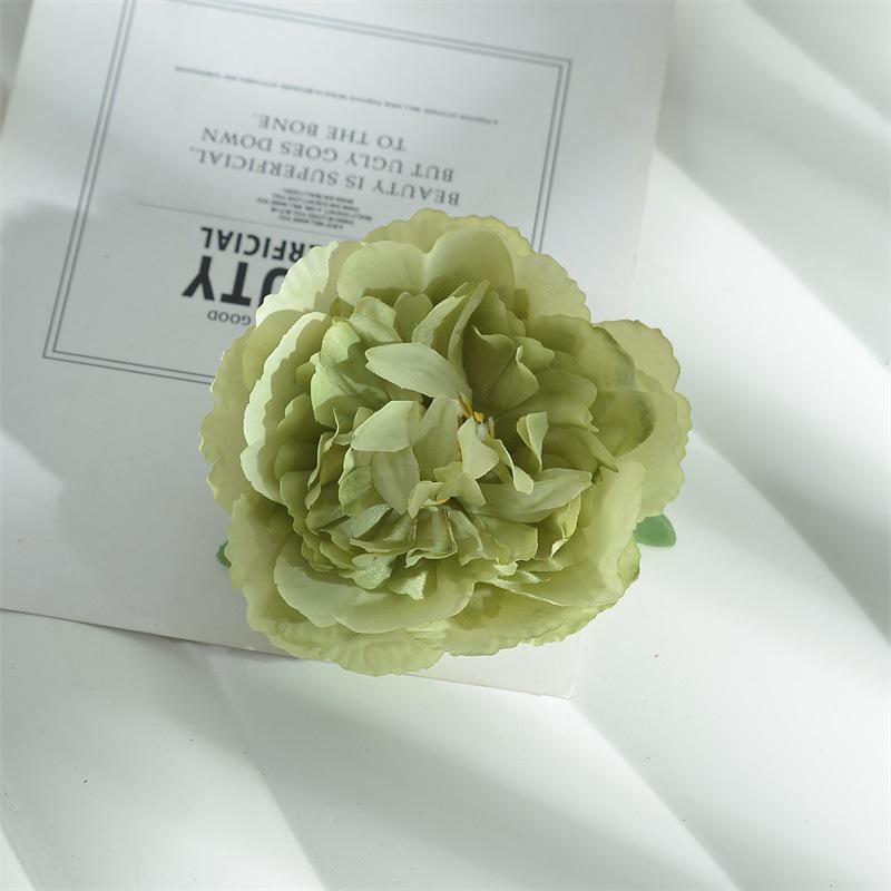 10cm Peony Silk Artificial Flower Heads for DIY Hair Accessories & Handmade Jewelry