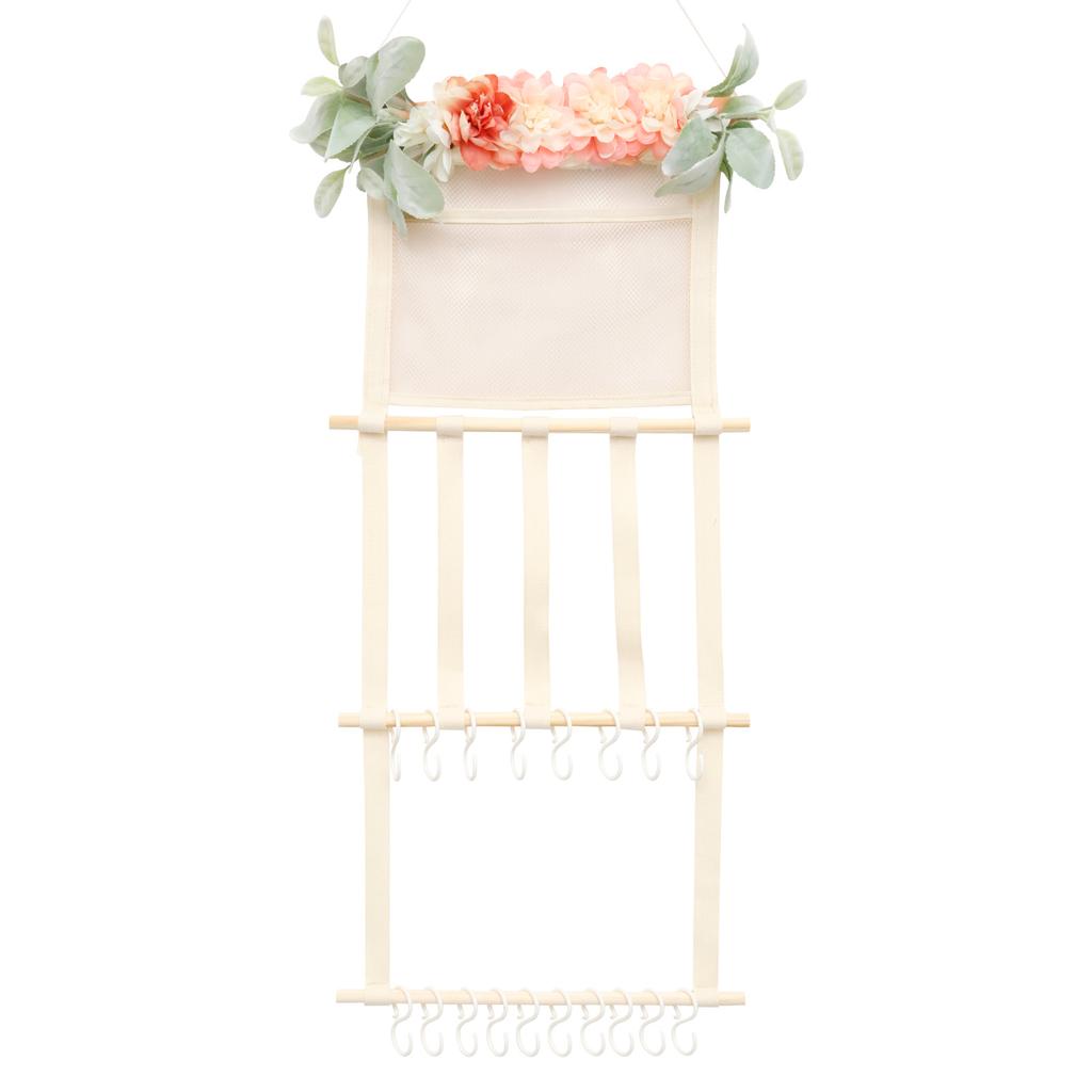 Headband Holder for Girls Baby Hair Bow Wall Hanging Organizer Headbands Hair Accessories Display Decoration for Nursery Toddler