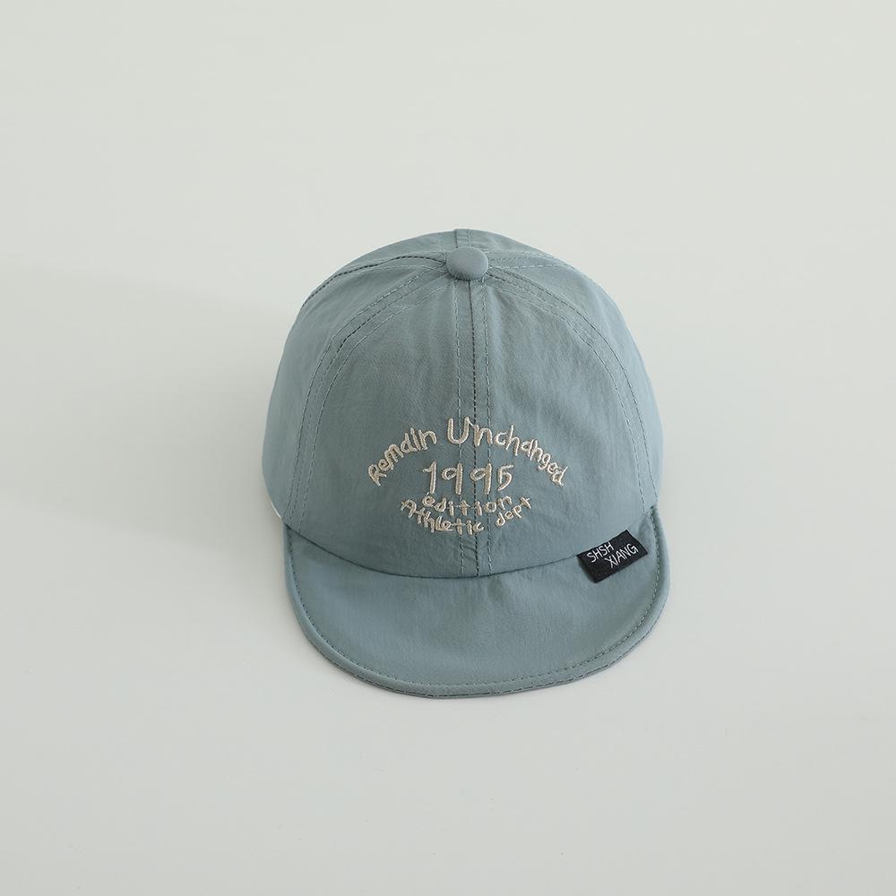 Quick Drying Baby Duck Tongue Hat Summer Eave Kids Baseball Cap 1-3year Children Summer Sun Hats Fashion Letter Sunscreen Visors