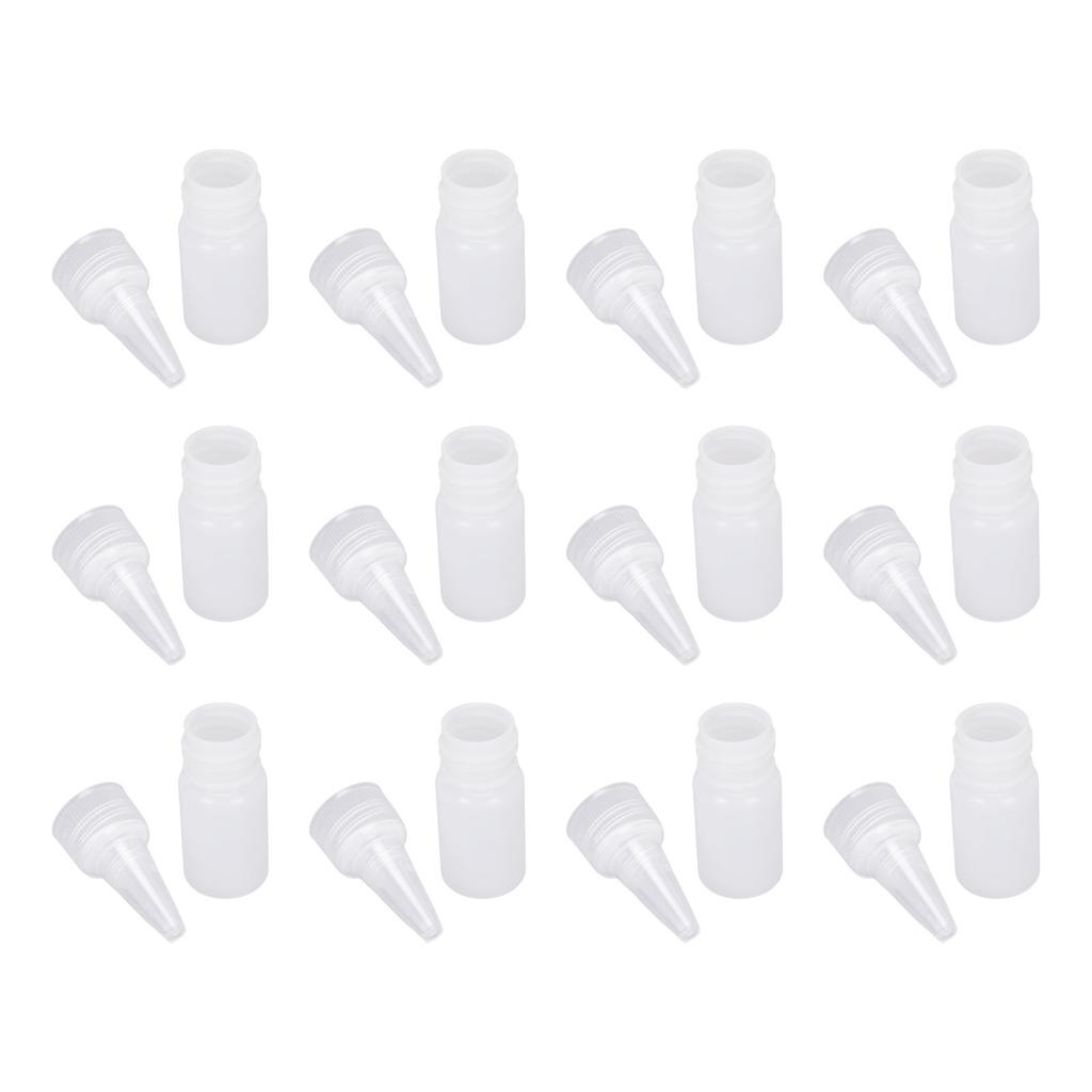 100CPS Squeeze Bottles 10ml Capacity Semitransparent Multifunctional Plastic Empty Squirt Bottle for Paint