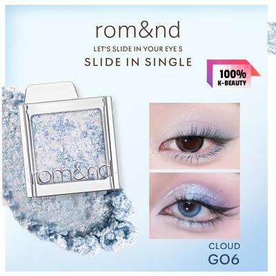 Romand SLIDE IN SINGLE,Eye-shadow 1.8g/0.06oz (7 Colors)