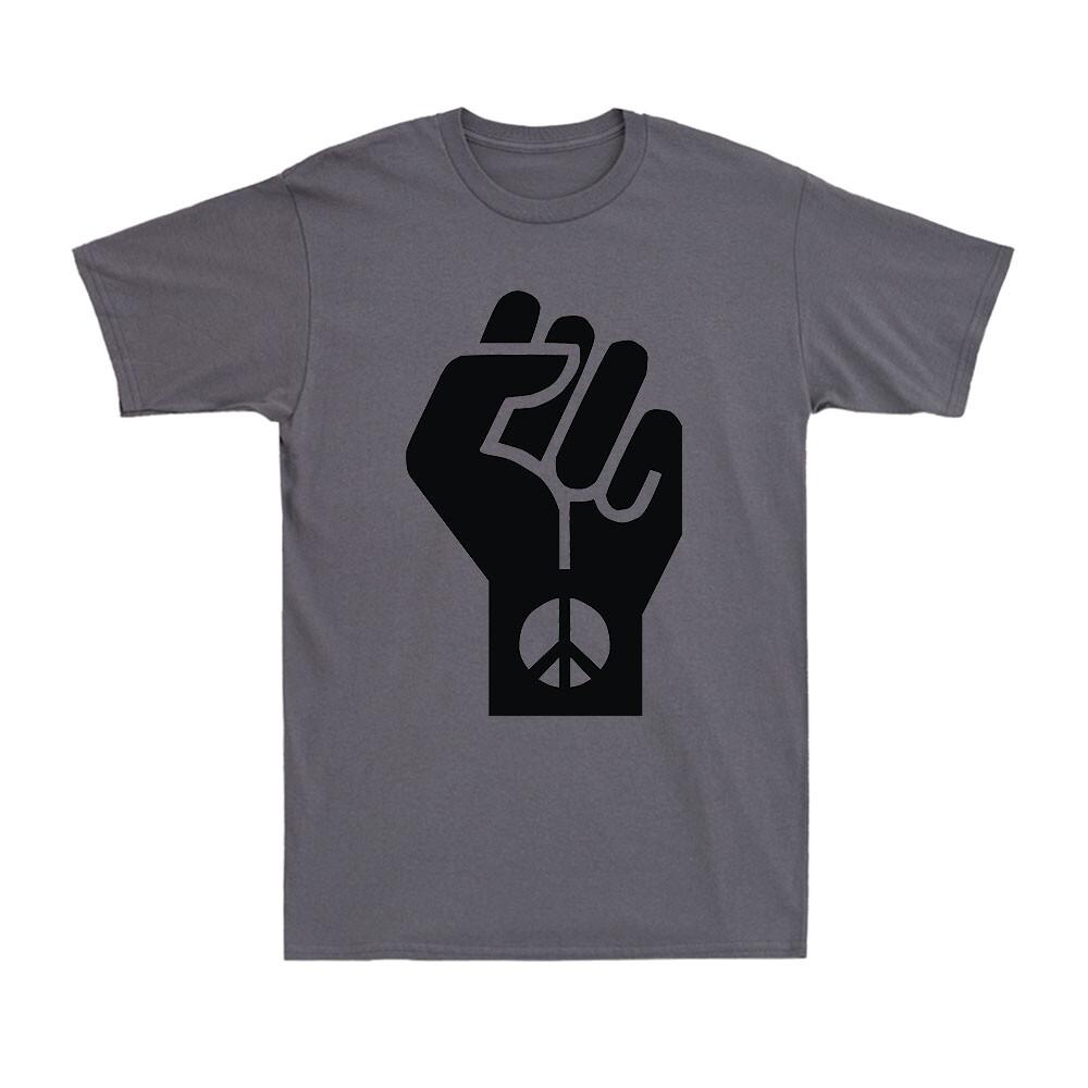 Fist Peace Love Anti War Peace Lover Gift Novelty Vintage Unisexs Cotton TShirt