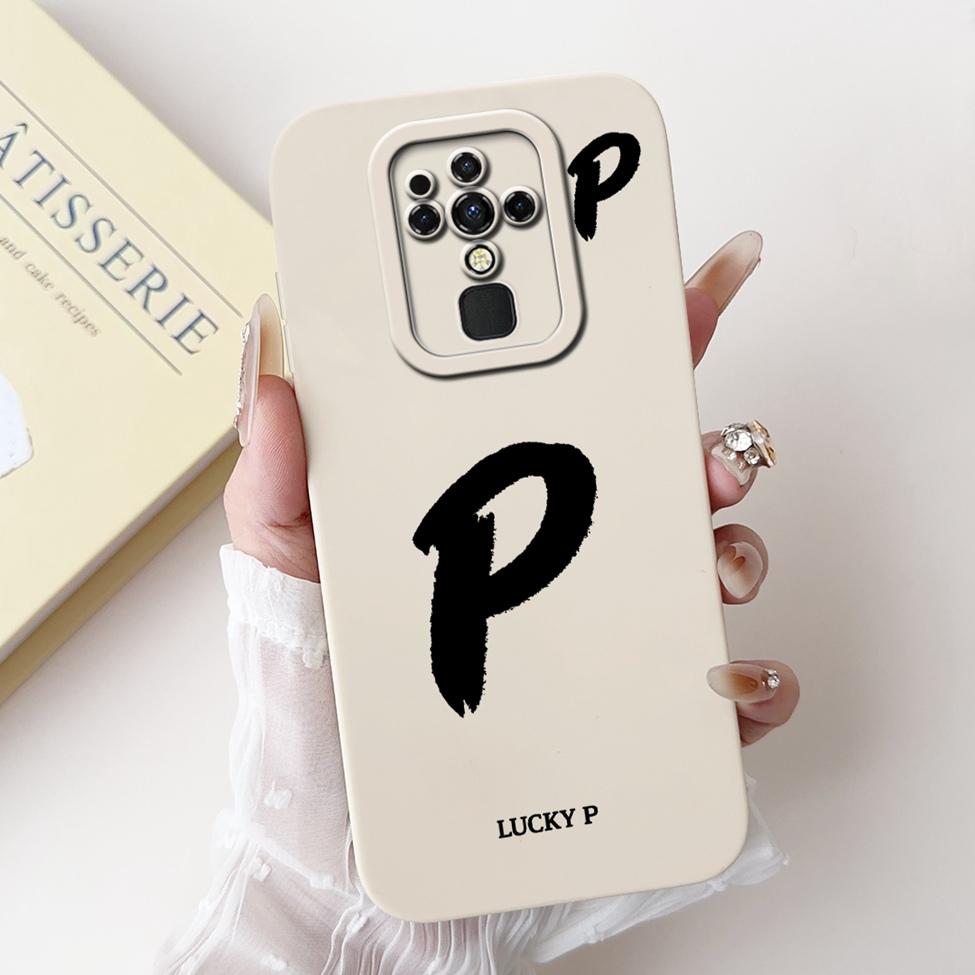 For Tecno Camon 16 16Pro CE7 CE7j CE9h Cover For Tecno Camon 16 Pro Case Simple Fashion Letters Pattern Design Silicone Bumper