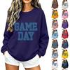 Unisex Fashion Printed Round Neck Long Sleeve Sweatshirt Pullover for Casual Everyday Wear