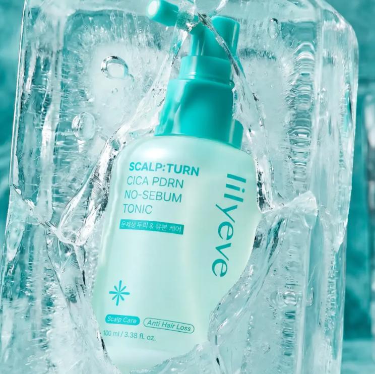 LILYEVE Scalpturn Cica PDRN No-Sebum Tonic 100ml – Sebum Control & Scalp Soothing Care