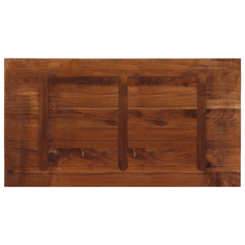 Vidaxl Blat Stołu, 100X70X2,5 Cm, Prostokątny, Lite Drewno Z Odzysku