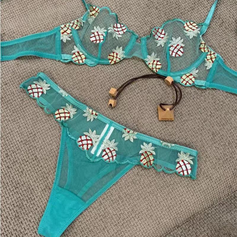 

Сексуальное нижнее белье летнее ультратонкое сетчатое поло вышитое кружевное бюстье большая грудь маленькая большой размер нижнее белье XL синий