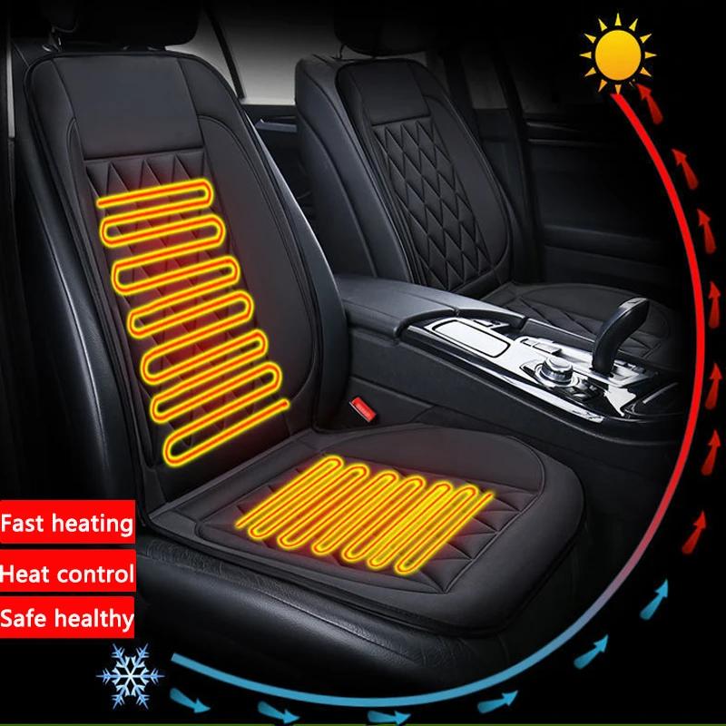 12V Heated Car Seats Cushion Winter Warmer Seat Heater Car Seat Heating Covers Car Accessories Heating Pads Universal
