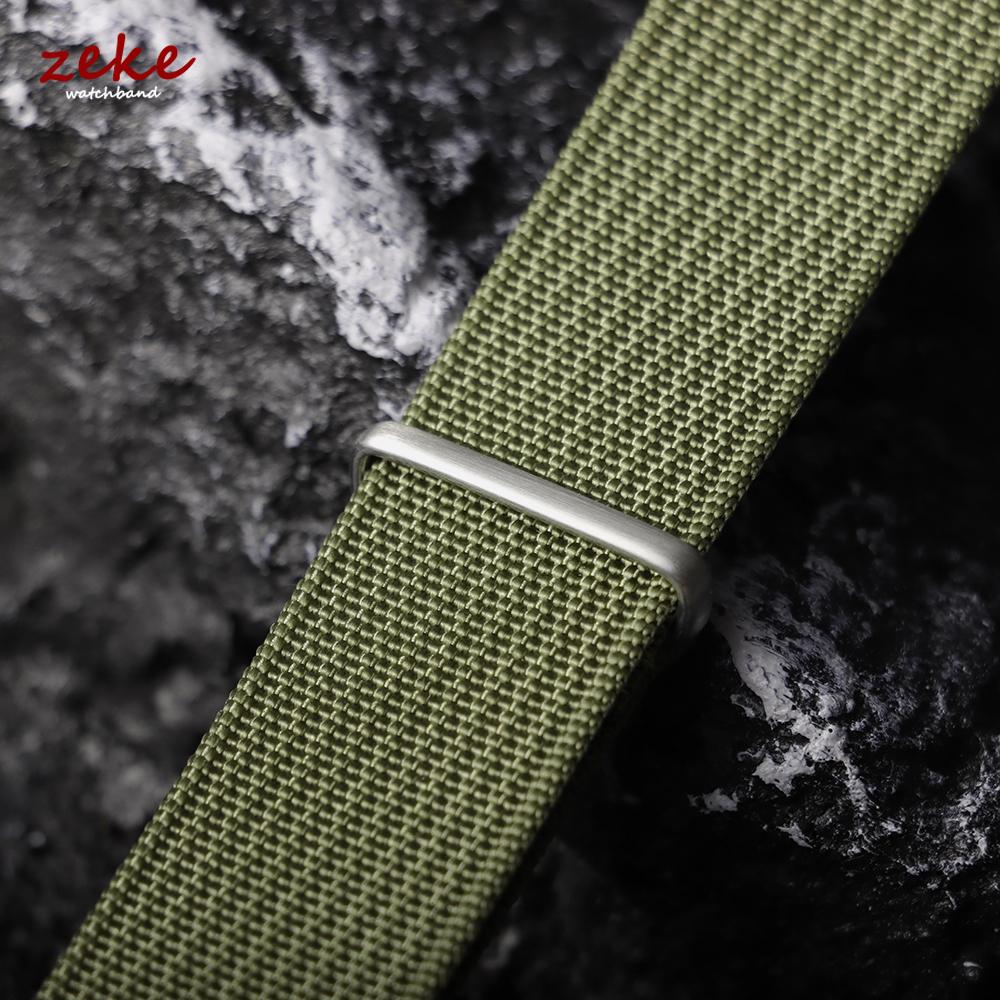 Ribbed Nylon Watchband Nylon Watch Strap 18mm 19mm 20mm 22mm Watchband Accessories for Military Sports Woven Watch Band Bracelet