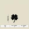 Minimalist Black Iron Four Leaf Clover Metal Wall Sculpture Home Bedroom Office Decor Good Luck Gift for Wedding Valentine's Day