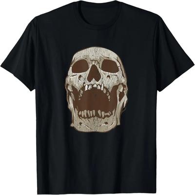 Vintage Totenkopf T-Shirt für Männer Horror T-Shirt