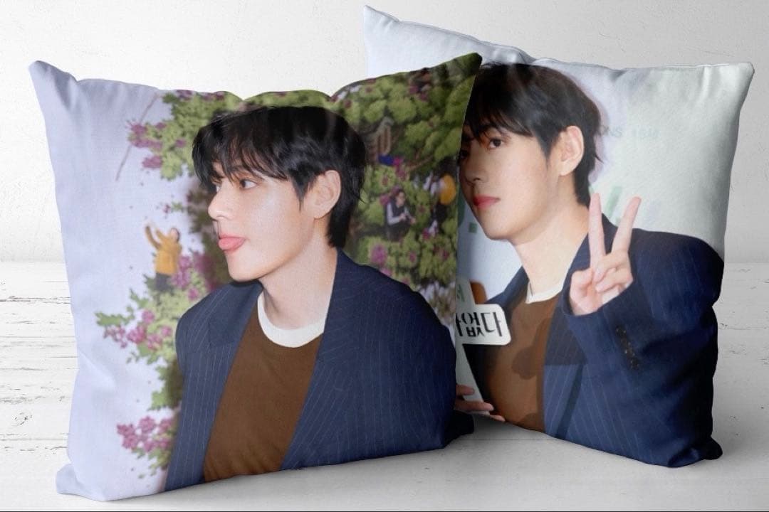 

[USED] BTS Cushion Cover Taehyung V Tae