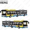 Hot City Intercity Bus Building Blocks Set Double Deckers Travel Bus Passenger Roleplay Figure DIY Bricks Gifts for Boys Girls