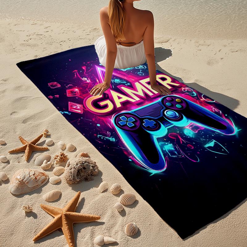 Geek Gamer Culture Beach Towel, Super Soft Microfiber, Gift for Her/Him, Birthday, for Pool, Beach, Travel, Home Decor Fan gifts