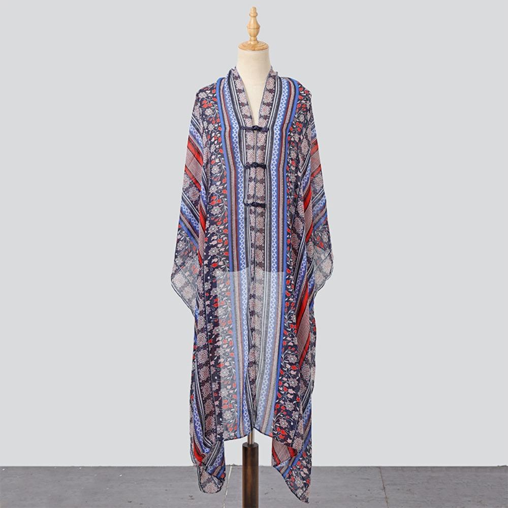 Sun Protection Ethnic Style Shawl Wraps Beach Scarf Vintage Sunscreen Shawl  Outdoor