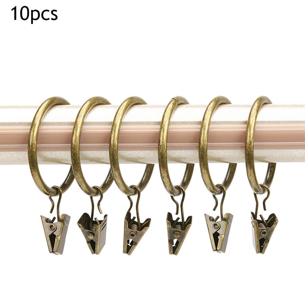 Metal Curtain Clips With Hook Window Curtains Hanging Clamps Accessories Home Bedroom Photo Clothes Clip Rings Buckles