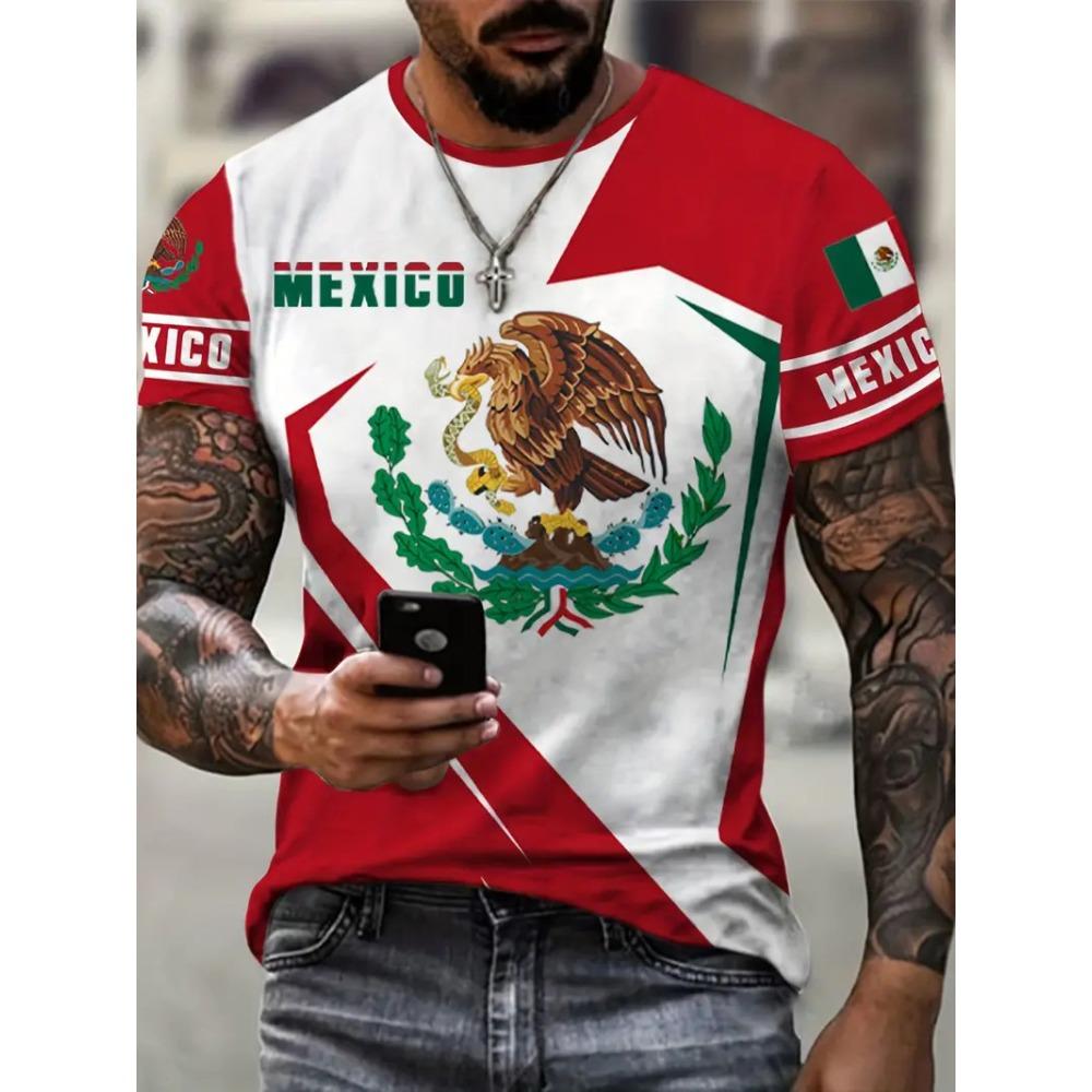 3D Digital Printing T-Shirt Teen Men's Short Sleeve Top Versatile Breathable
