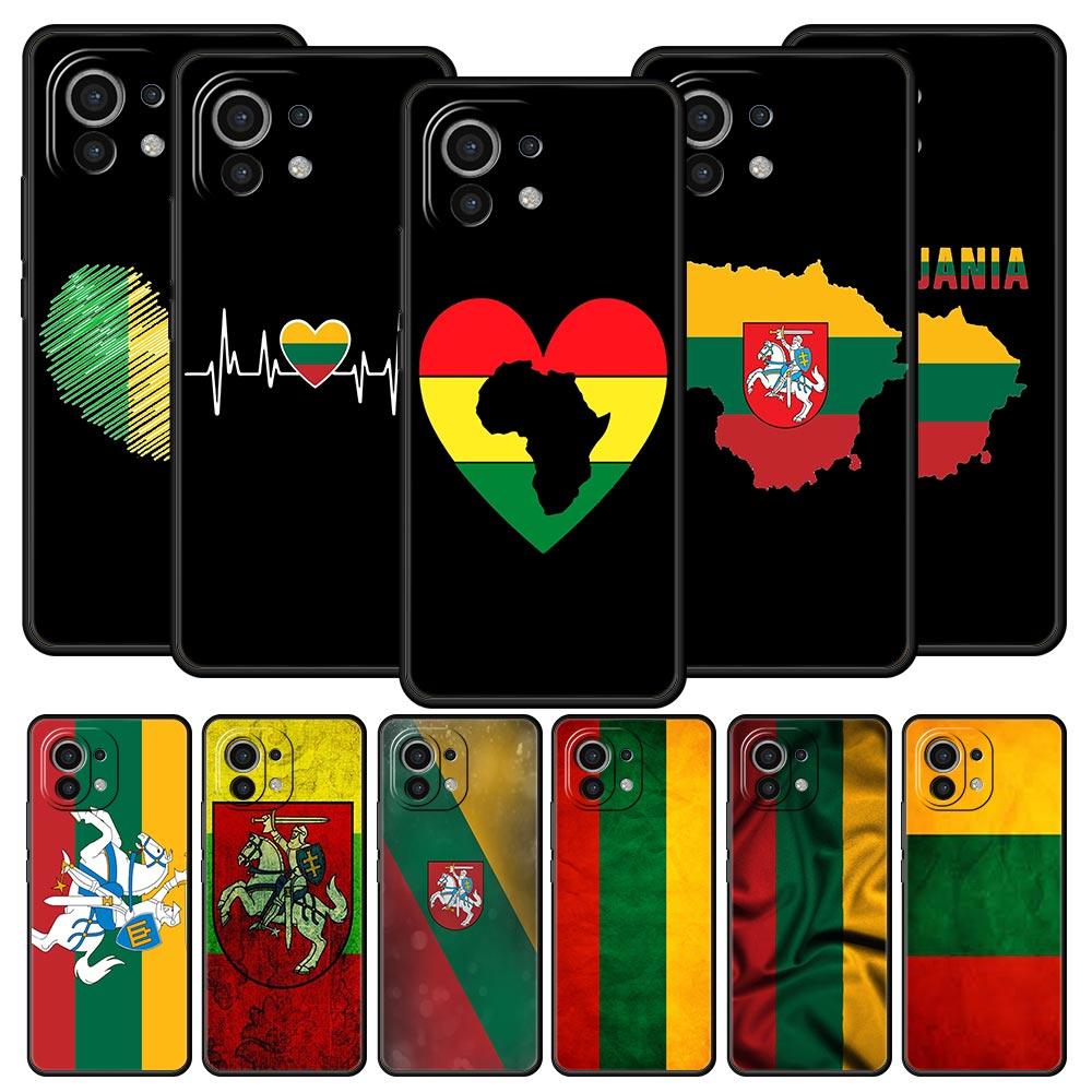 Flag of Lithuania Flag Phone Case For Xiaomi 14 13T 12T Pro 12 13 11 Ultra Mi Note 10 Lite 10T 5G 11X Pro 11T 11i 9T Soft Cover