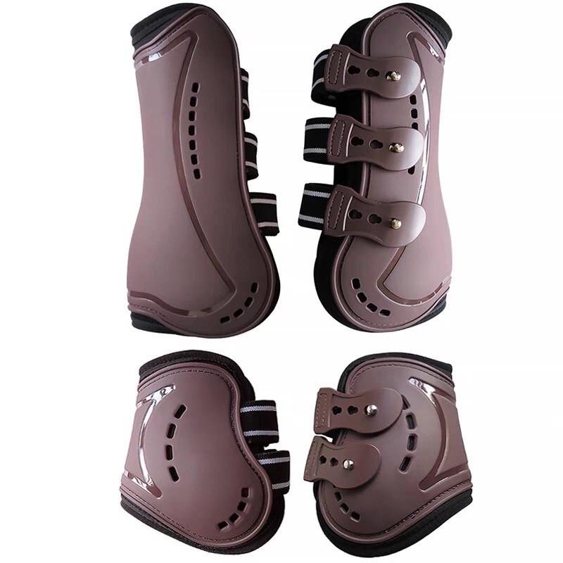 Breathable Equestrian Show Jumping Leg Wraps with Sweat-Wicking Hoof Protection