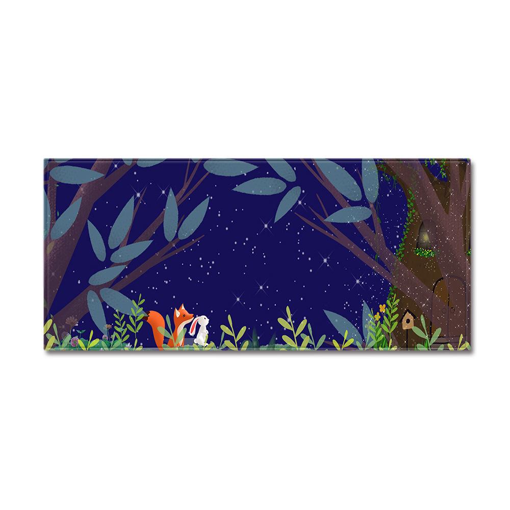 3D Digital Printing Tree Hole Entrance Door Mat Kitchen Long Floor Mat Bathroom Absorbent Non-Slip Mat Living Room Carpet